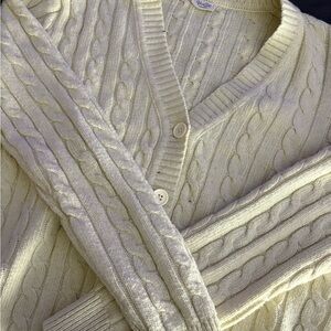 J Galt Cream Cable Knit Sweater